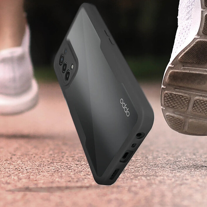 Acheter Avizar Coque Oppo A74 5G et A54 5G Dos Plexiglas Avant Polymère Contour noir