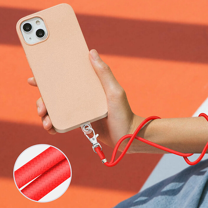 Avizar Cordon pour Smartphone Universel Coque et Étui Nylon Tressé Réglable 90cm pas cher