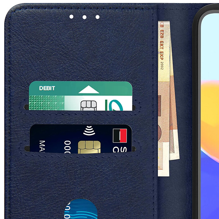 Avizar Étui pour Xiaomi Redmi Note 11 Pro 5G Portefeuille Fonction Support Vidéo Bleu pas cher