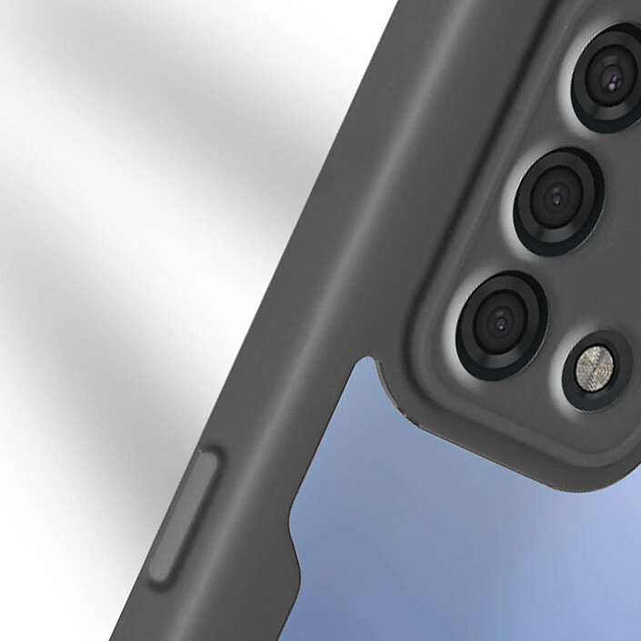 Avizar Coque Oppo A74 Dos Plexiglas Avant Polymère Contour noir pas cher