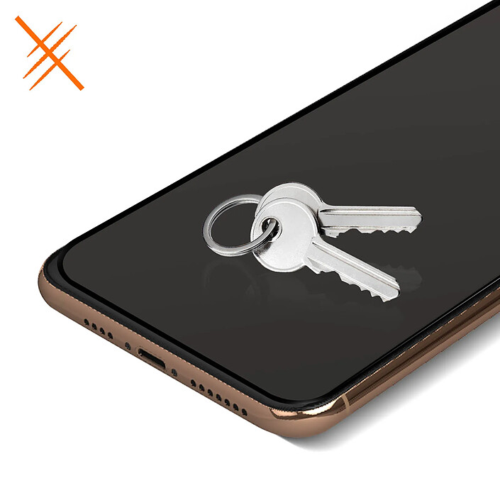 Avizar Film iPhone 11 Pro Max Anti-espion Verre Trempé 9H Anti-traces Noir pas cher
