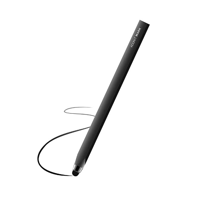Adonit Stylet pour iOS et Android à Pointe Épaisse Modèle Mark Anti-dérapant Noir