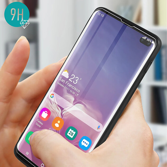 Avizar Coque pour Samsung Galaxy S10 Plus Souple et Verre Trempé 9H pas cher