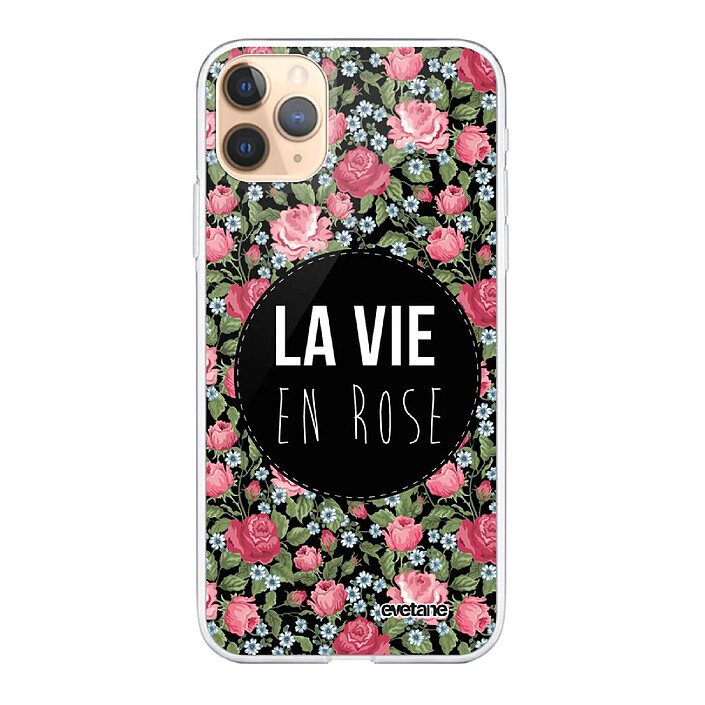 Evetane Coque iPhone 11 Pro Max 360 intégrale transparente Motif La Vie en Rose Tendance .