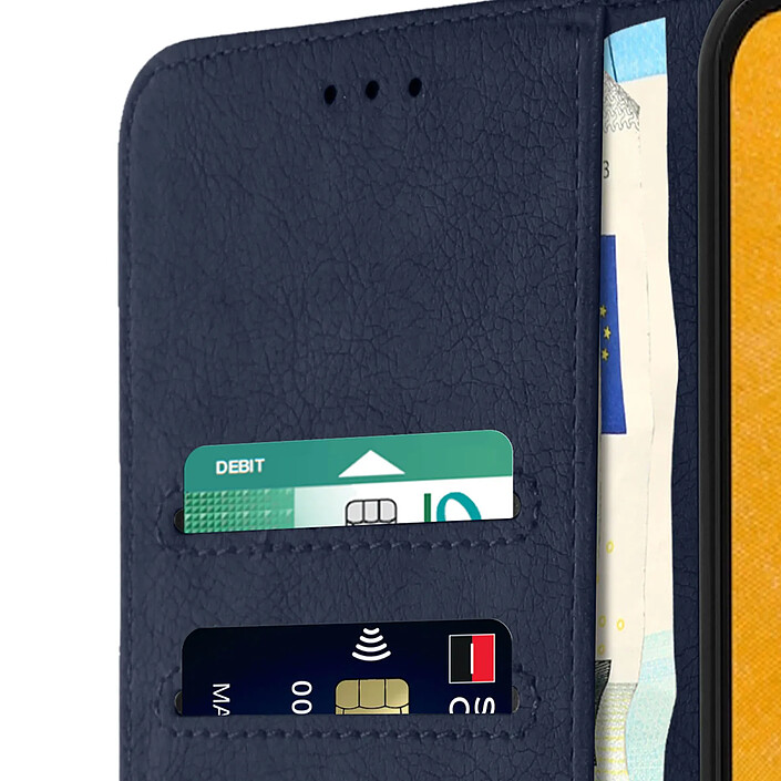 Acheter Avizar Housse Samsung Galaxy A13 Clapet Portefeuille Fonction Support vidéo bleu nuit