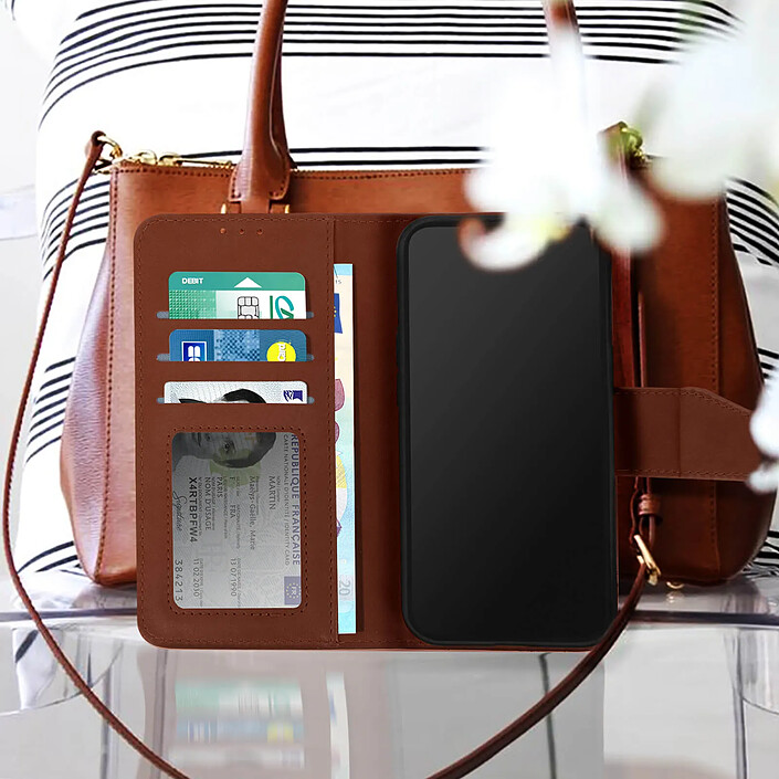 Avizar Étui Portefeuille pour iPhone 13 Pro en Cuir Premium avec Fonction Stand pas cher