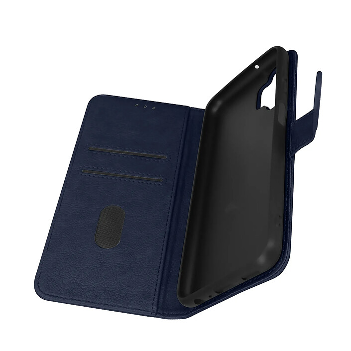 Avizar Housse Samsung Galaxy A13 Clapet Portefeuille Fonction Support vidéo bleu nuit