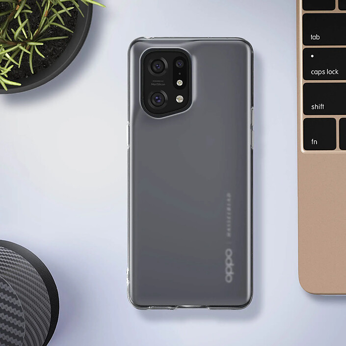Acheter Avizar Coque pour Oppo Find X5 Silicone Gel Flexible Fine et Légère Translucide Blanc