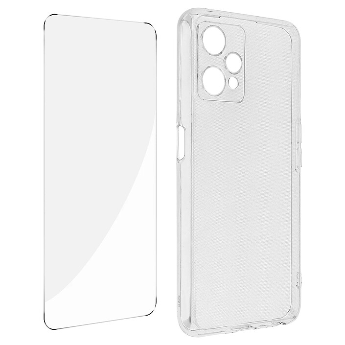 Avizar Coque et Vitre pour OnePlus Nord CE 2 Lite 5G / Realme 9 5G et 9 Pro transparent
