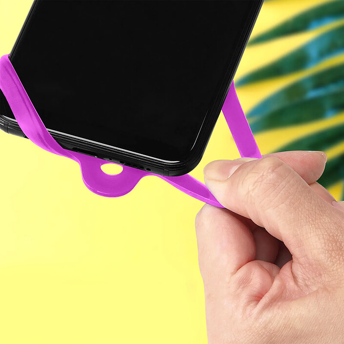 Avizar Cordon Téléphone Tour du cou Réglable 90cm avec Attache en Silicone pas cher