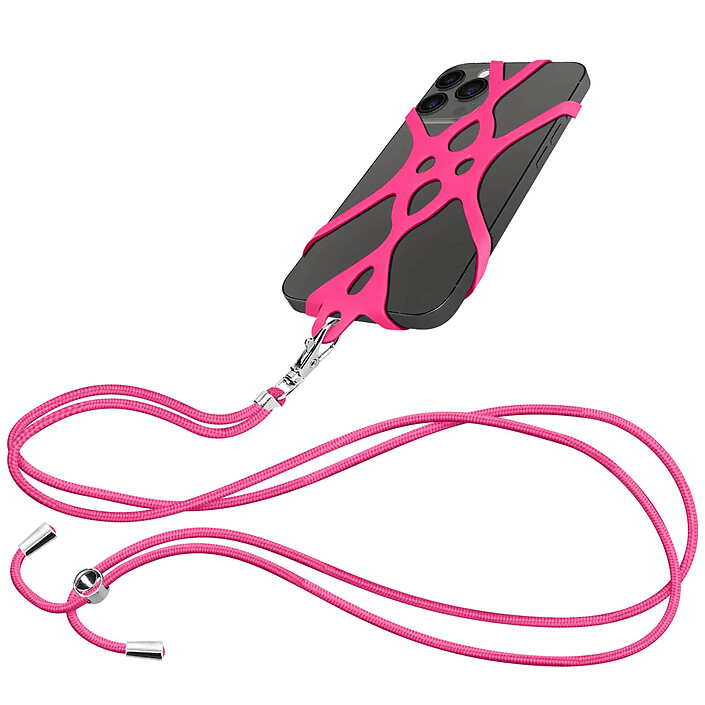 Avizar Cordon Smartphone avec Silicone Universel Extensible Réglable 90cm