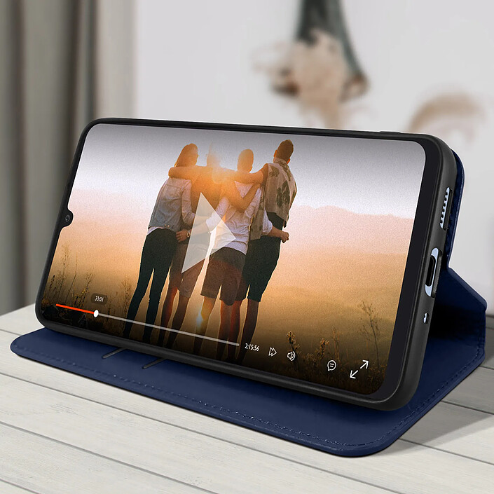 Acheter Avizar Housse Samsung Galaxy A33 5G Clapet Portefeuille Support Vidéo bleu nuit