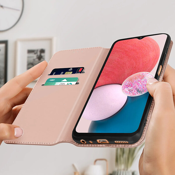 Avis Avizar Housse Samsung Galaxy A13 Clapet Portefeuille Support Vidéo rose