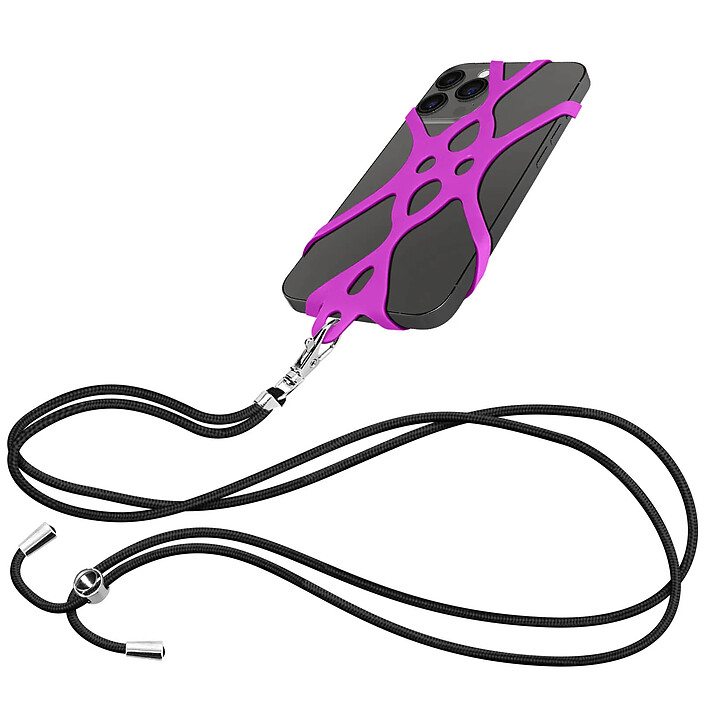 Avizar Cordon Téléphone Tour du cou Réglable 90cm avec Attache en Silicone