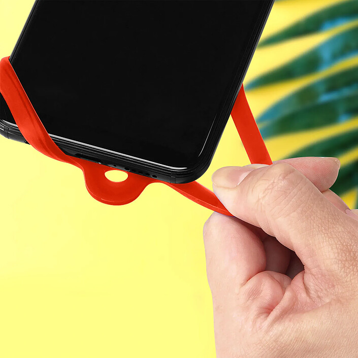 Avizar Cordon pour Smartphone avec Silicone Universel Extensible Réglable 90cm pas cher