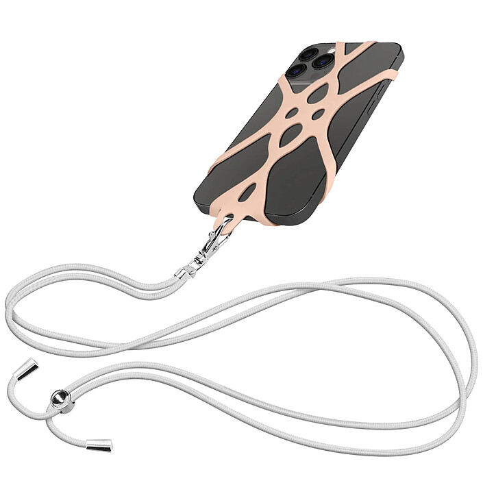 Avizar Cordon Smartphone avec Silicone Universel Extensible Réglable 90cm