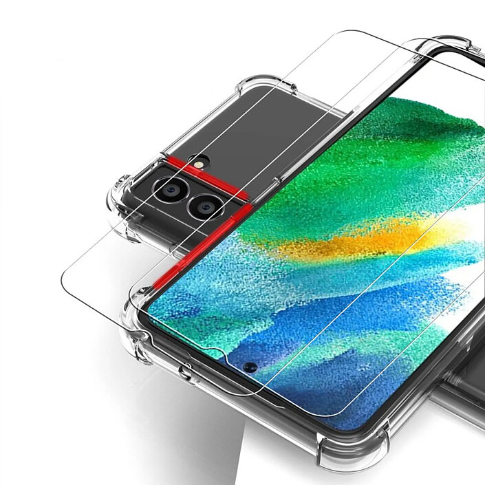 Avis Evetane Coque Samsung Galaxy S22 Plus 5G Antichoc Silicone Coins Renforcés + 2 Vitres en verre trempé Protection écran