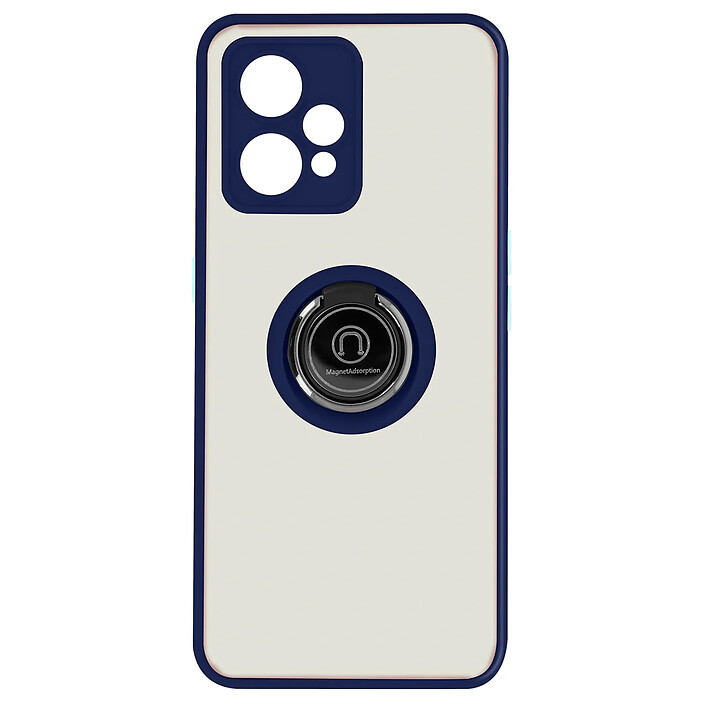 Avizar Coque pour Realme 9 4G / 9 Pro Plus Antichoc avec Bague Support Métallique Bleu nuit