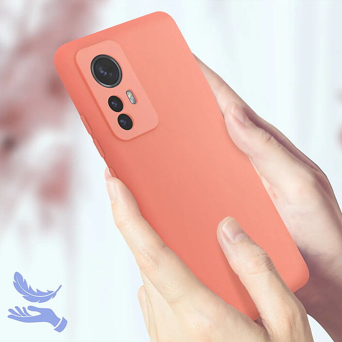 Acheter Avizar Coque Xiaomi 12 Pro Semi-rigide Soft-touch Fine rose