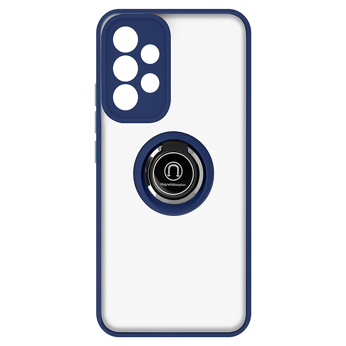 Avizar Coque pour Galaxy A53 5G Antichoc avec Anneau Magnétique Rotatif Bleu nuit
