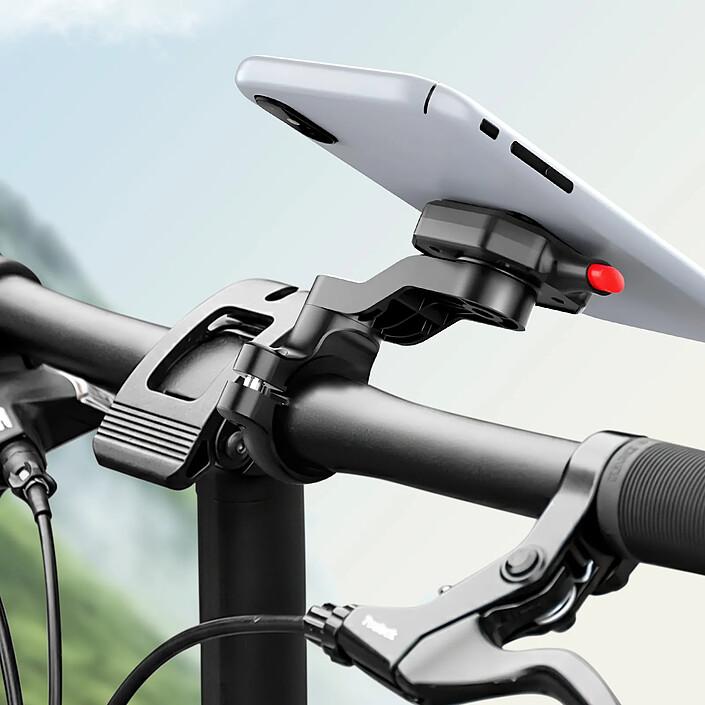 Avis Avizar Support Vélo / Moto / Trottinette pour Smartphone avec Fixation Guidon Noir