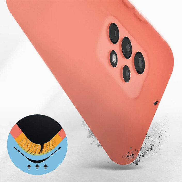 Avis Avizar Coque Samsung Galaxy A13 4G Semi-rigide Soft-touch Fine rose