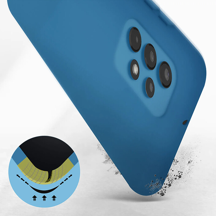 Avis Avizar Coque Samsung Galaxy A13 4G Semi-rigide Soft-touch Fine bleu