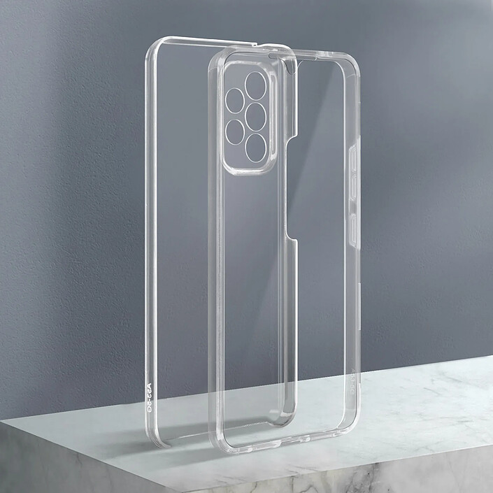 Avizar Coque intégrale Samsung Galaxy A53 5G Arrière Rigide et Avant Souple transparent pas cher