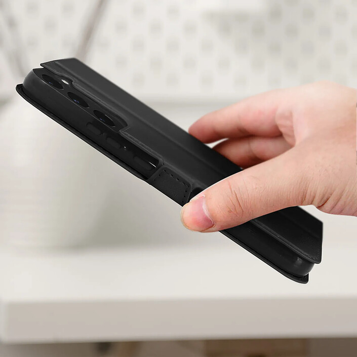 Avizar Housse pour Samsung Galaxy S22 avec Clapet Double Fenêtre Support Vidéo pas cher