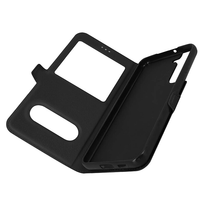 Avizar Housse pour Samsung Galaxy S22 avec Clapet Double Fenêtre Support Vidéo