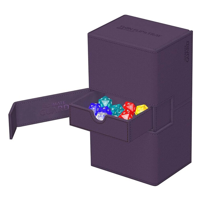 Avis Ultimate Guard - Twin Flip`n`Tray 200+ XenoSkin Monocolor Violet
