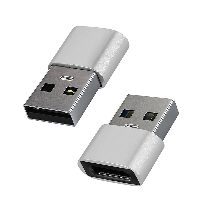 Avizar Adaptateur USB vers USB-C Charge et Synchronisation de Données Compact