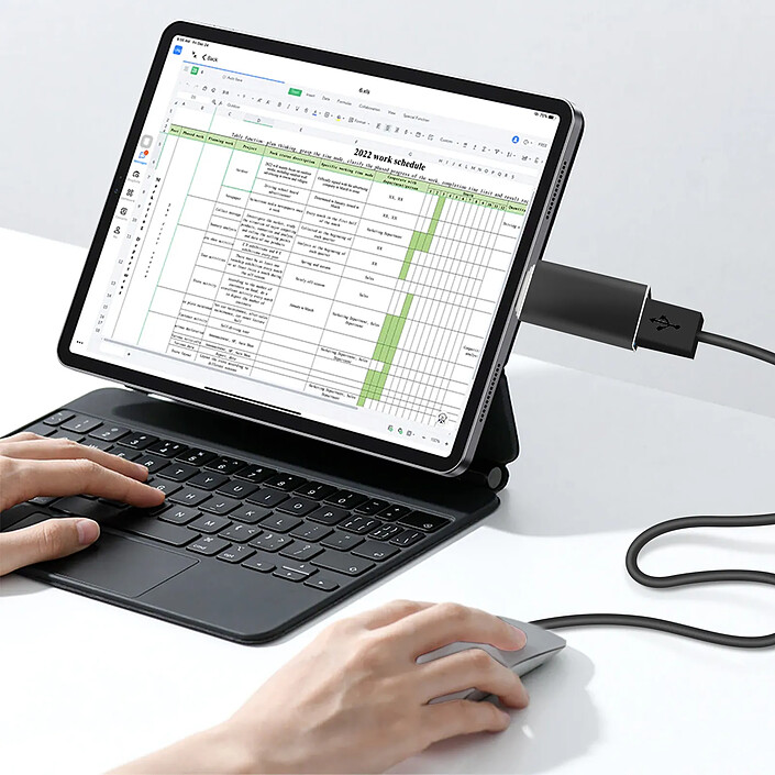Avis Avizar Adaptateur OTG USB Femelle vers USB-C Mâle Synchronisation Compact Noir