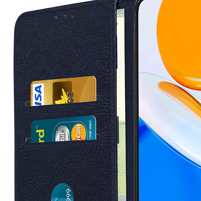 Acheter Avizar Housse pour Honor X7 Clapet Portefeuille Fonction Support Vidéo Bleu