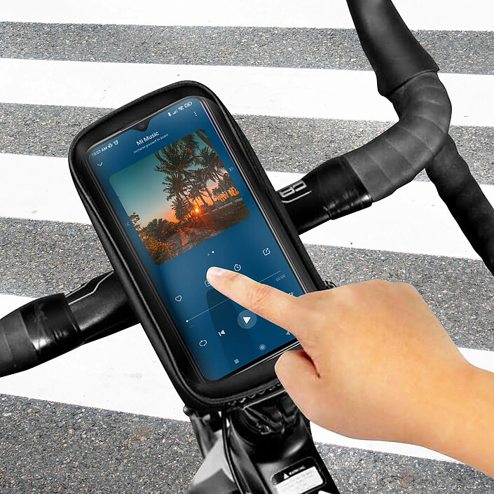Acheter Wildman Support Vélo Fibre Carbone pour Smartphone avec Housse Étanche Noir