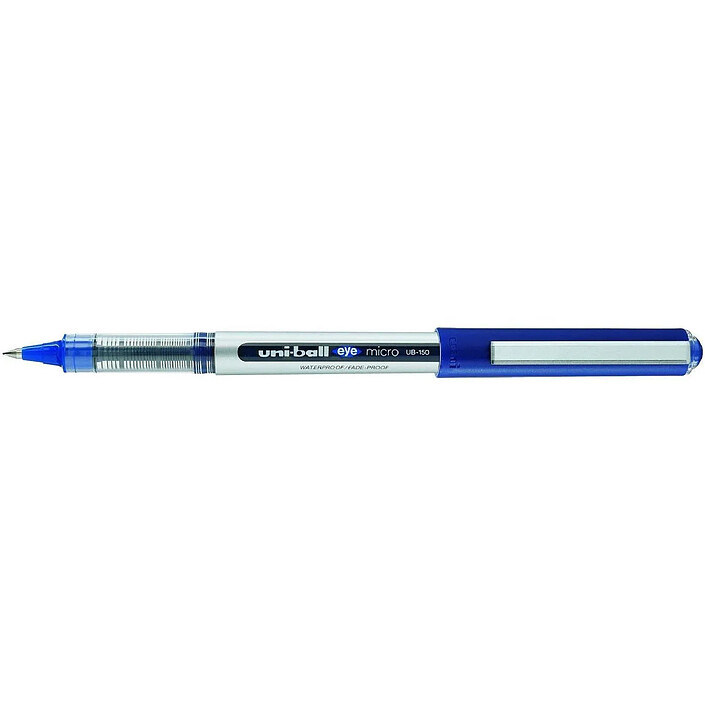 UNI-BALL Roller encre liquide EYE UB150 Pointe Fine 0,5mm Bleu x 12