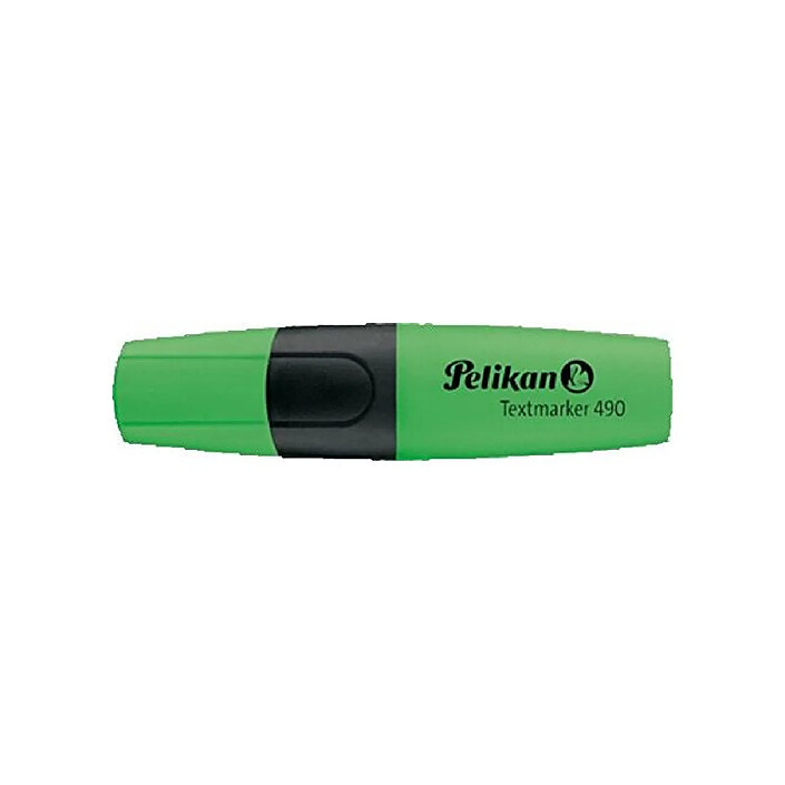 PELIKAN Surligneur Textmarker 490 Pte biseautée 1 - 5 mm Vert fluo x 10