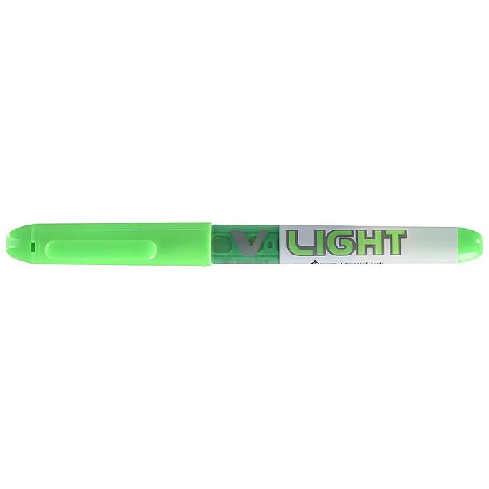 PILOT Surligneur de poche V-Light pte biseautée encre liquide Vert x 12