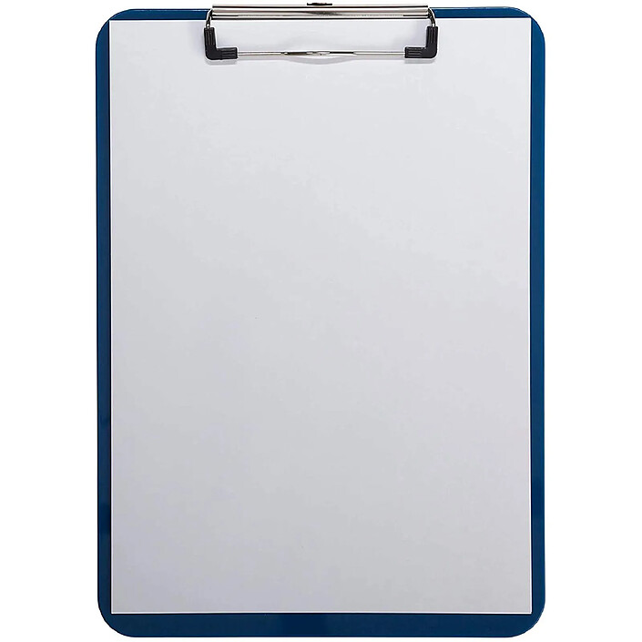Avis MAUL Porte-bloc plastique A4 avec clip nickelé Bleu