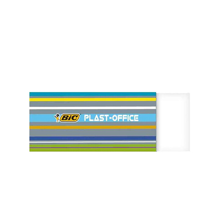 BIC Gomme plastique Plast-Office sans PVC blanc x 20