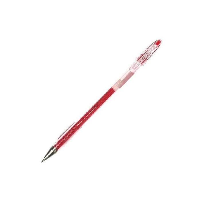 PILOT Stylo Bille G1-07 Encre Gel Pointe Moyenne 0,7 (Trait 0,5) Rouge x 12