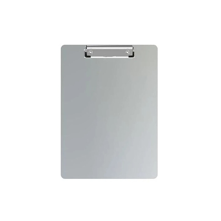 MAUL Porte-bloc en aluminium A4 pince nickelée aimanté