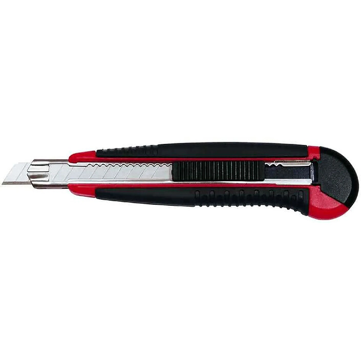 WEDO cutter professionnel Auto-Load, lame: 18 mm, noir/rouge