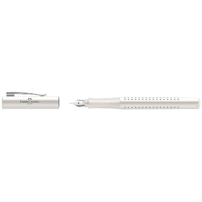 FABER-CASTELL Stylo plume GRIP 2010 Harmony, B, blanc