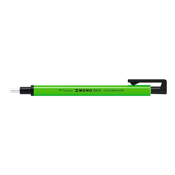 TOMBOW Stylo Gomme MONO zero pointe ronde 2,3 mm néon vert x 6