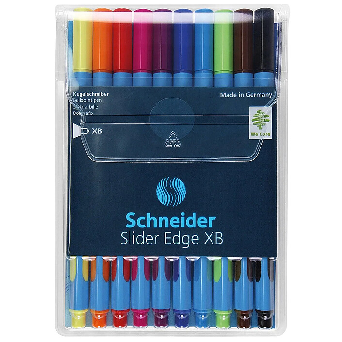 SCHNEIDER Stylo à bille Slider Edge Pointe Extra Large Pochette 10