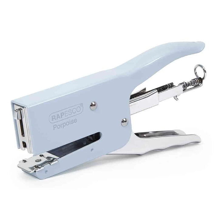 RAPESCO Agrafeuse pince métal PORPOISE Bleu 45 feuilles 24/6/8 & 26/6/8
