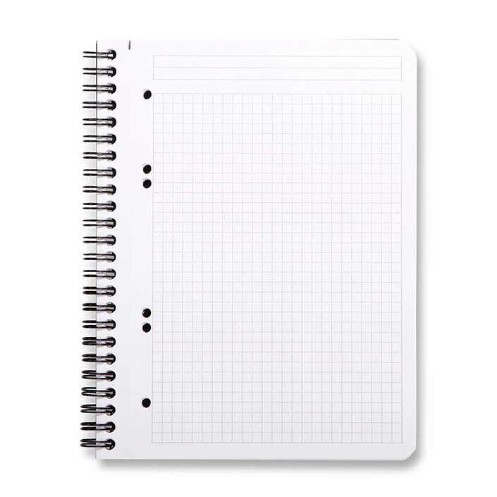 Avis RHODIA Cahier à spirale 'Note Book', A5, quadrillé 5x5, noir
