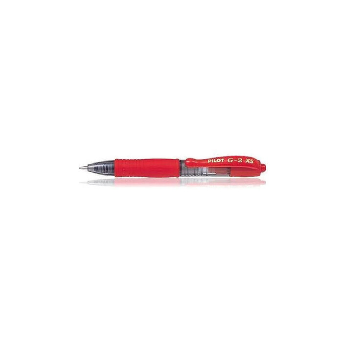 PILOT Mini Stylo roller Encre gel G2 XS7 PIXIE Tracé 0,4 mm (Bille 0,7mm) Rouge x 12