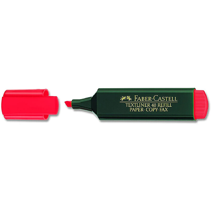 Acheter FABER-CASTELL Surligneur 'TEXTLINER 48 Refill', rouge fluo x 10